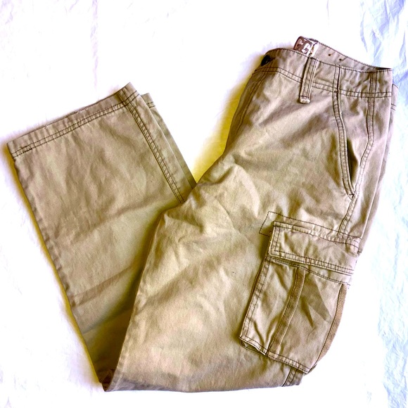 90s grunge loose cargo pants. Plugg size small - Picture 2 of 7